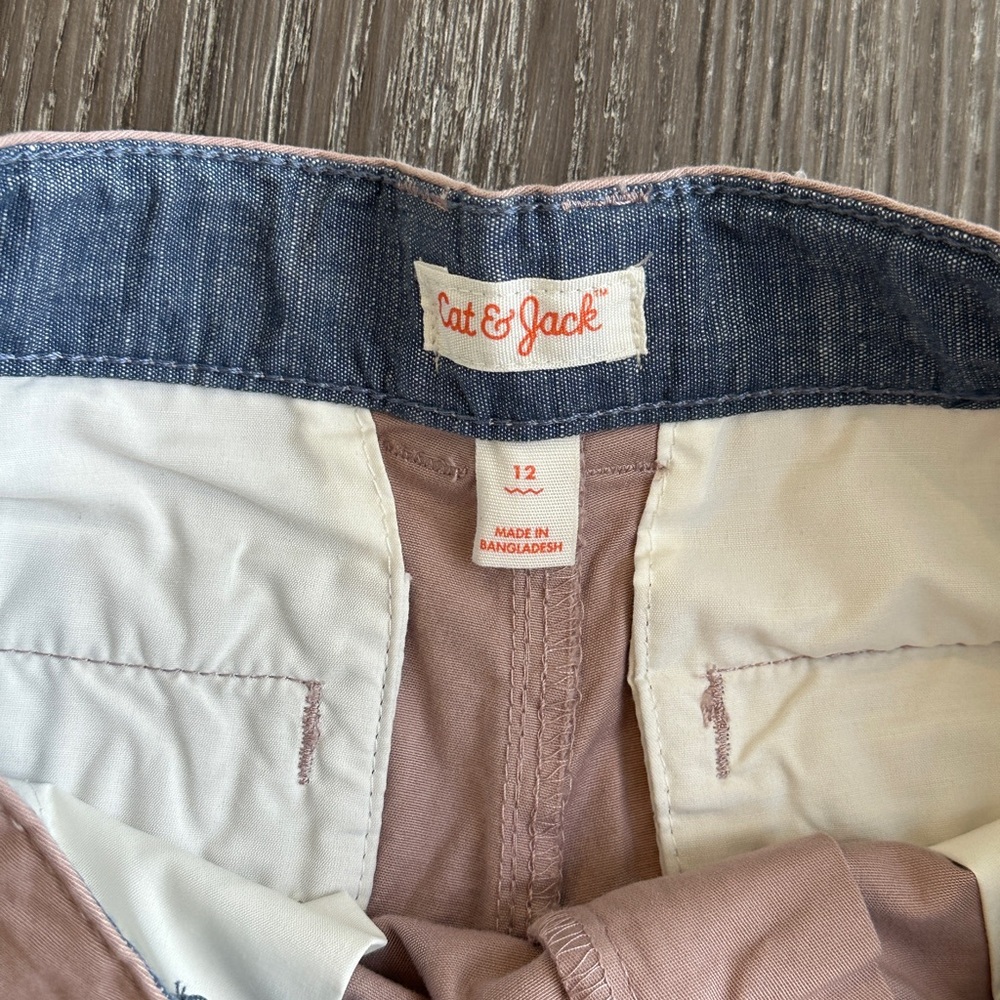 Cat & Jack Boy’s  Light Brown Flat Front Shorts - Picture 5 of 7